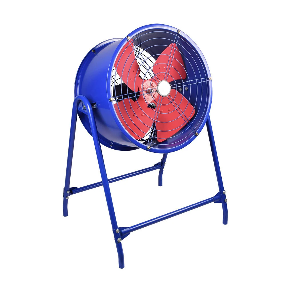 Ventilador Industrial Azul/Rojo   Metal Motor AC