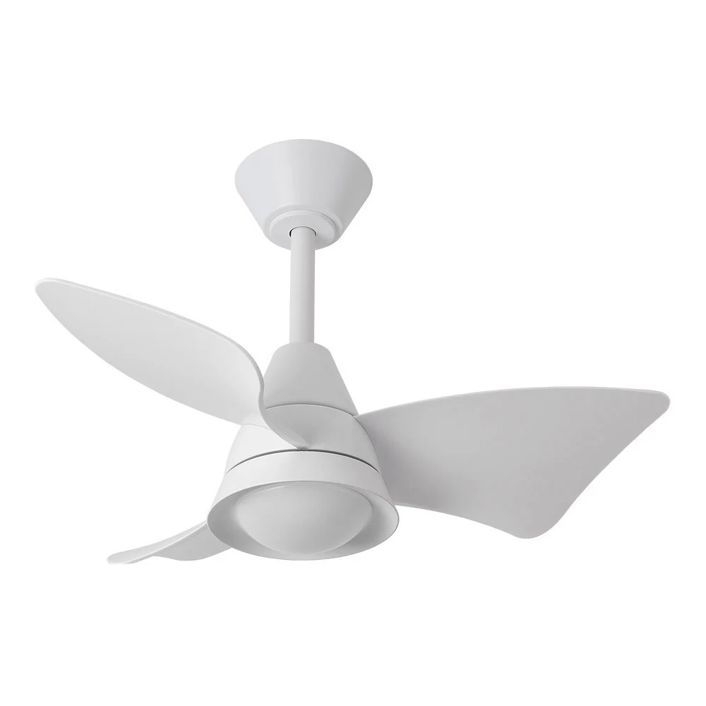 Ventilador de Techo LED Blanco 30W  Metal / ABS / Policarbonato Motor DC Temporizador Mando a Distancia   Verano e Invierno