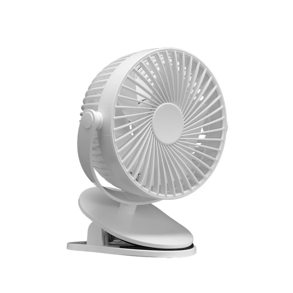 Ventilador de Sobremesa con Pinza 5W sin Cables Blanco ABS Motor DC