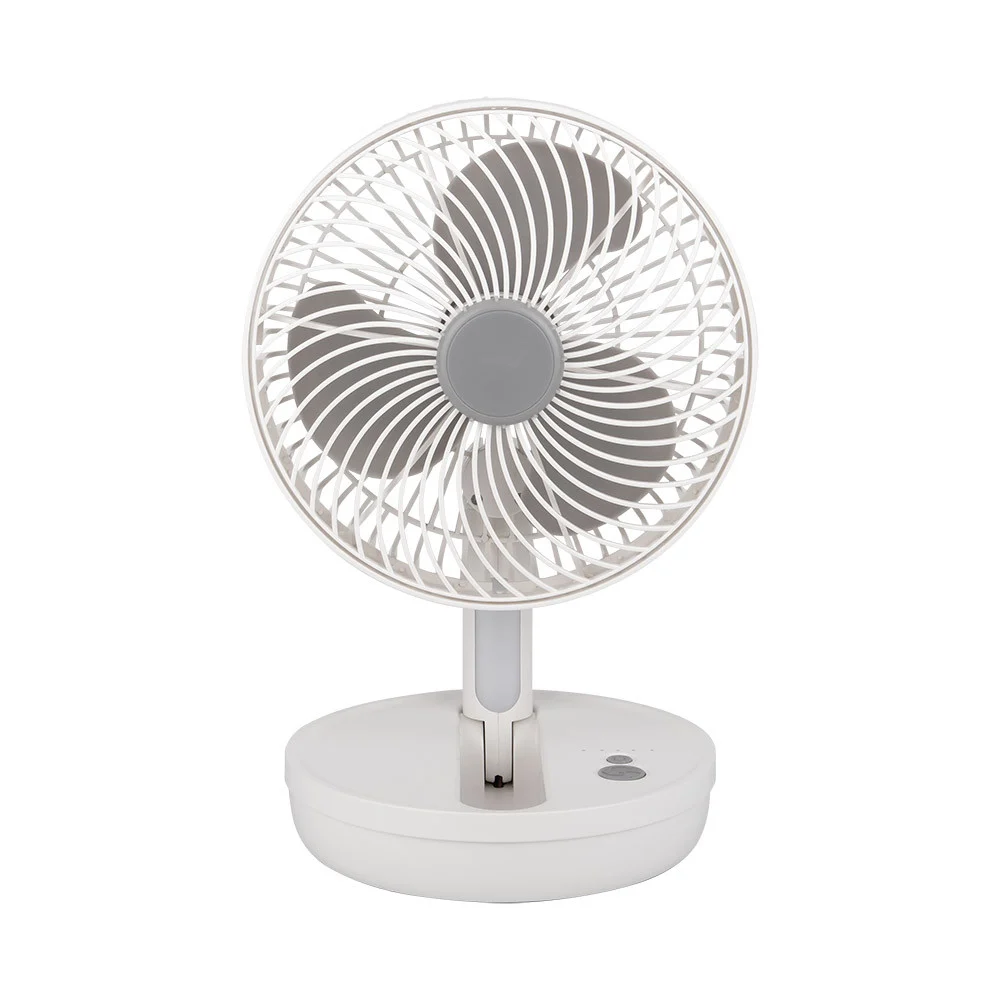 Ventilador Inalámbrico Sobremesa 5W Blanco / Gris ABS/Policarbonato Motor DC