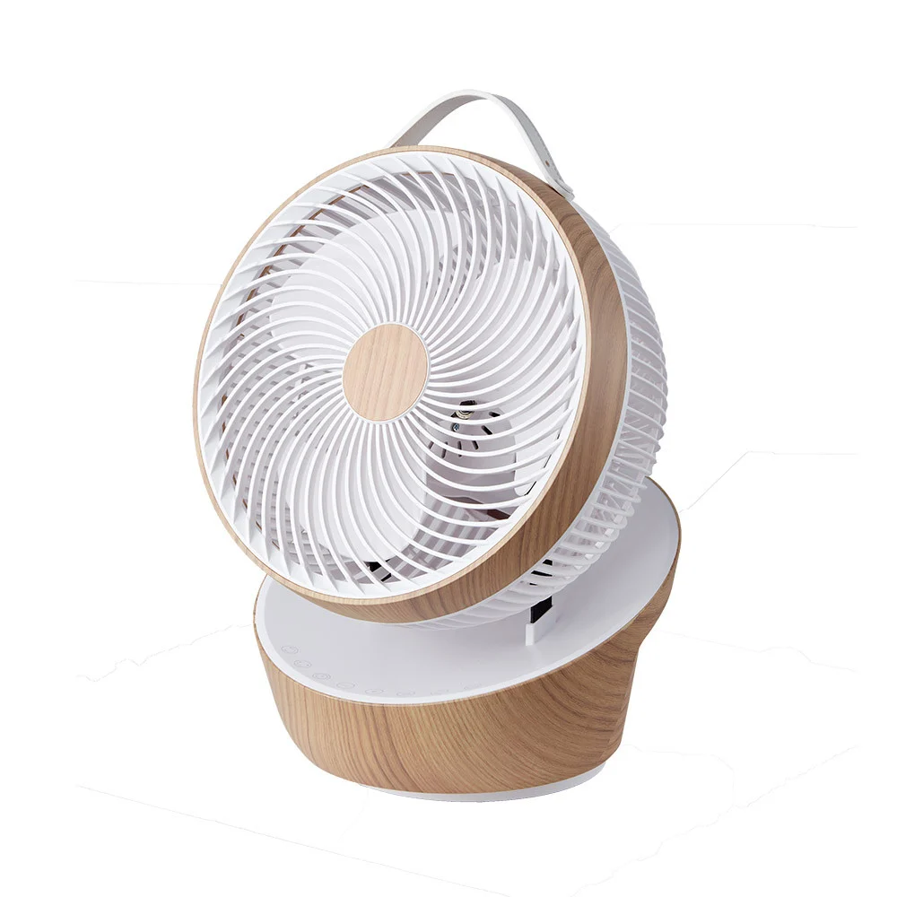 Ventilador de Sobremesa 25W Blanco-Madera Metal / ABS / Policarbonato Motor DC Temporizador Mando a Distancia