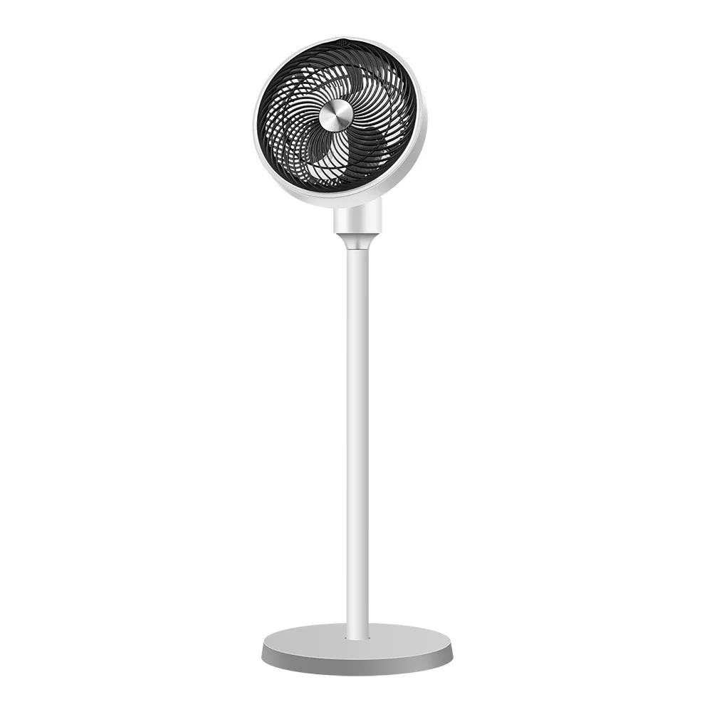 Ventilador de Pie 45W Blanco / Negro Metal / Policarbonato Motor AC Temporizador Mando a Distancia