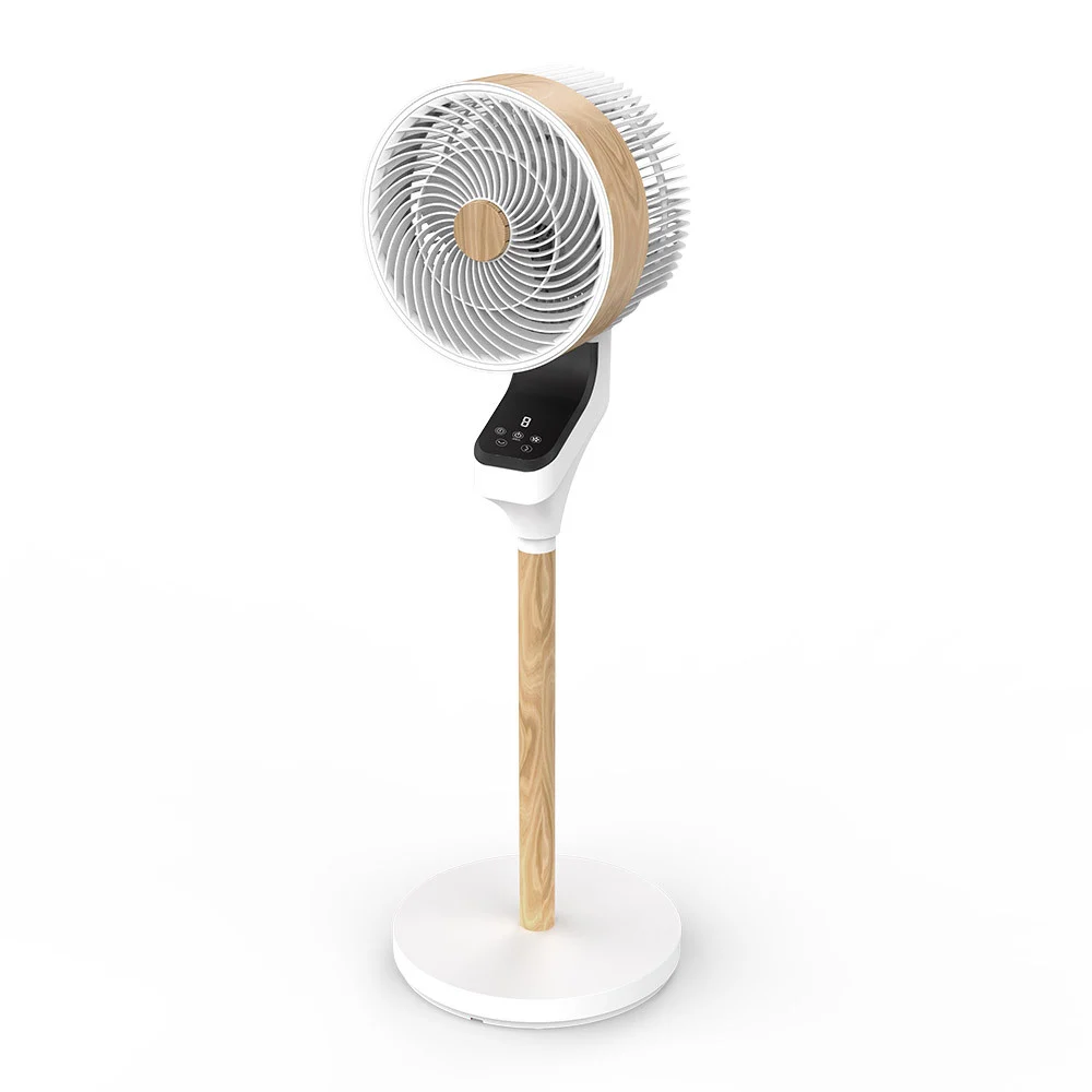 Ventilador de Pie 50W Blanco/Haya Metal / ABS / Policarbonato Motor AC Temporizador Mando a Distancia