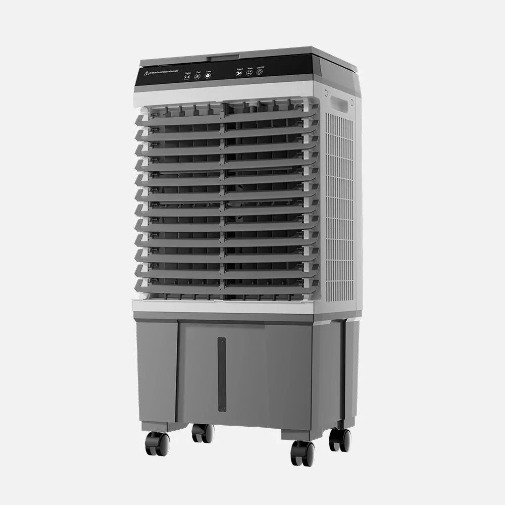 Ventilador Industrial Gris / Blanco Metal/ABS/PVC Motor AC  Mando a Distancia