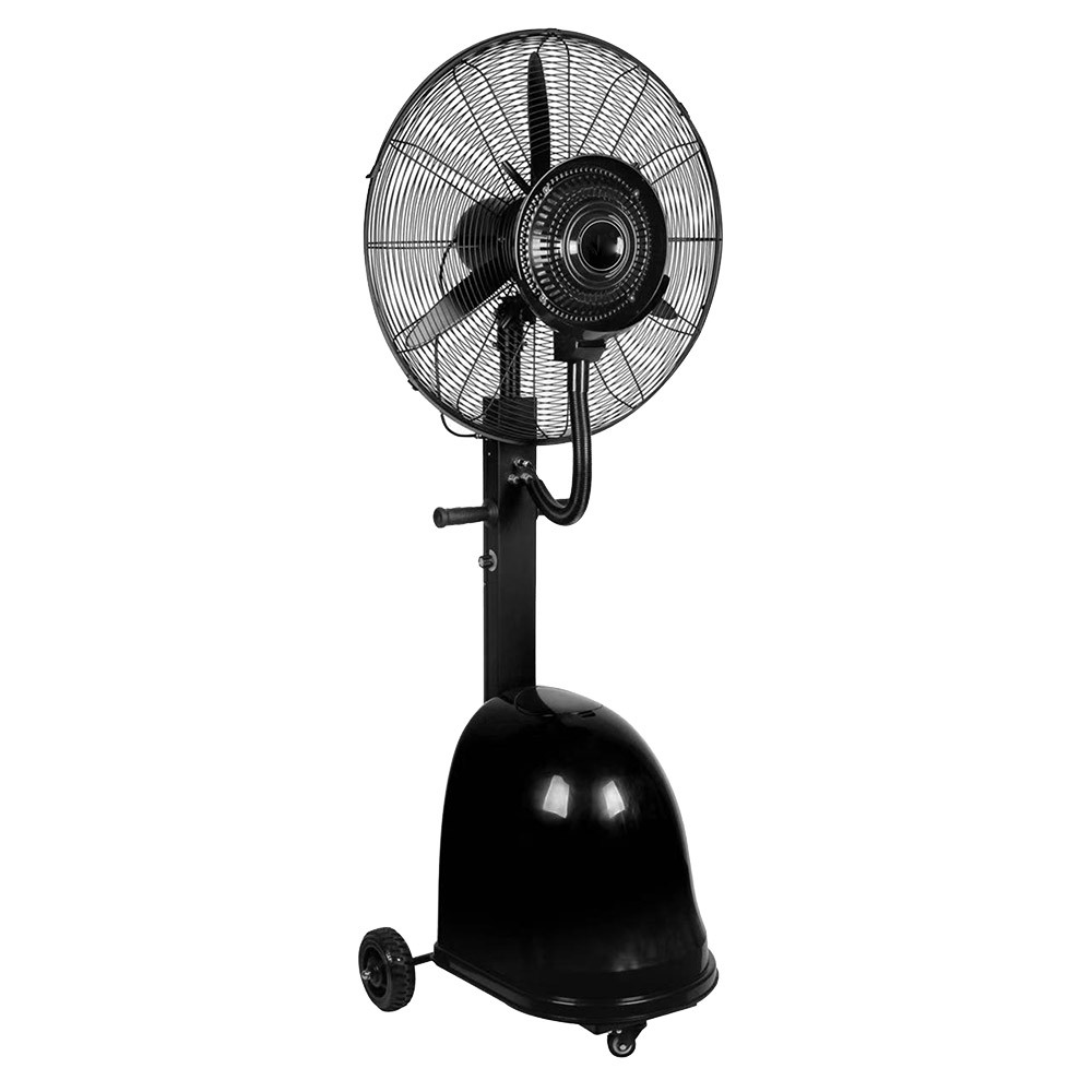Ventilador de Pie Negro   Aluminio / Policarbonato Motor AC