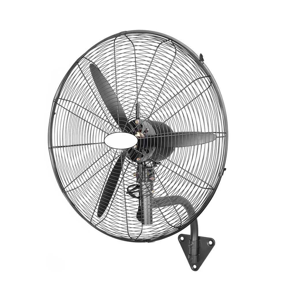 Ventilador de Pared Industrial Negro   Metal Motor AC