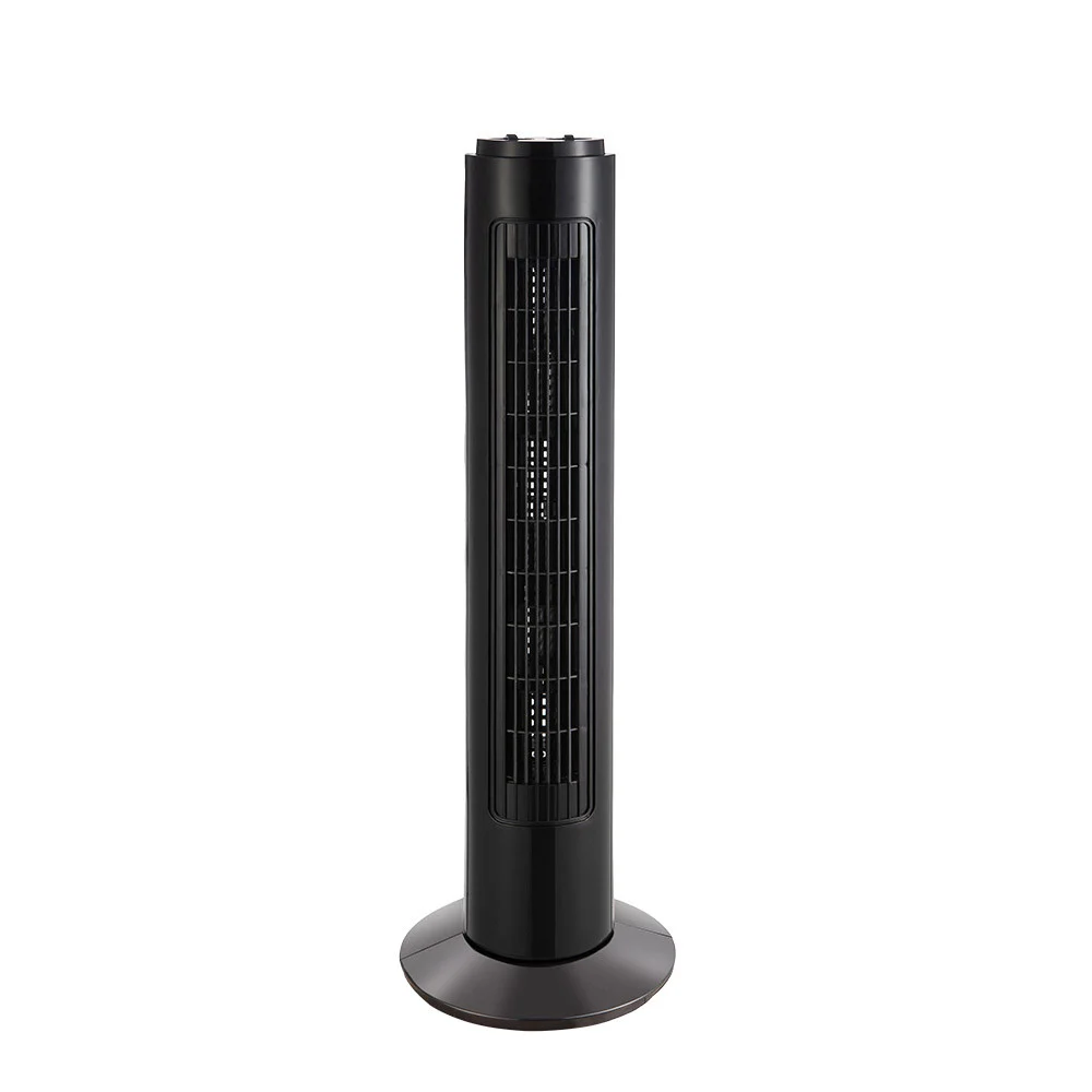 Ventilador de Pie 50W Negro Metal / Policarbonato Motor AC Temporizador