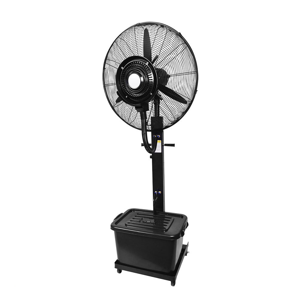 Ventilador de Pie Nebulizador 42 Litros Negro Metal/Aluminio/Policarbonato Motor AC