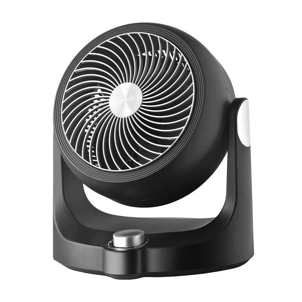 Ventilador de Sobremesa 40W Negro / Plata Metal / Policarbonato Motor AC