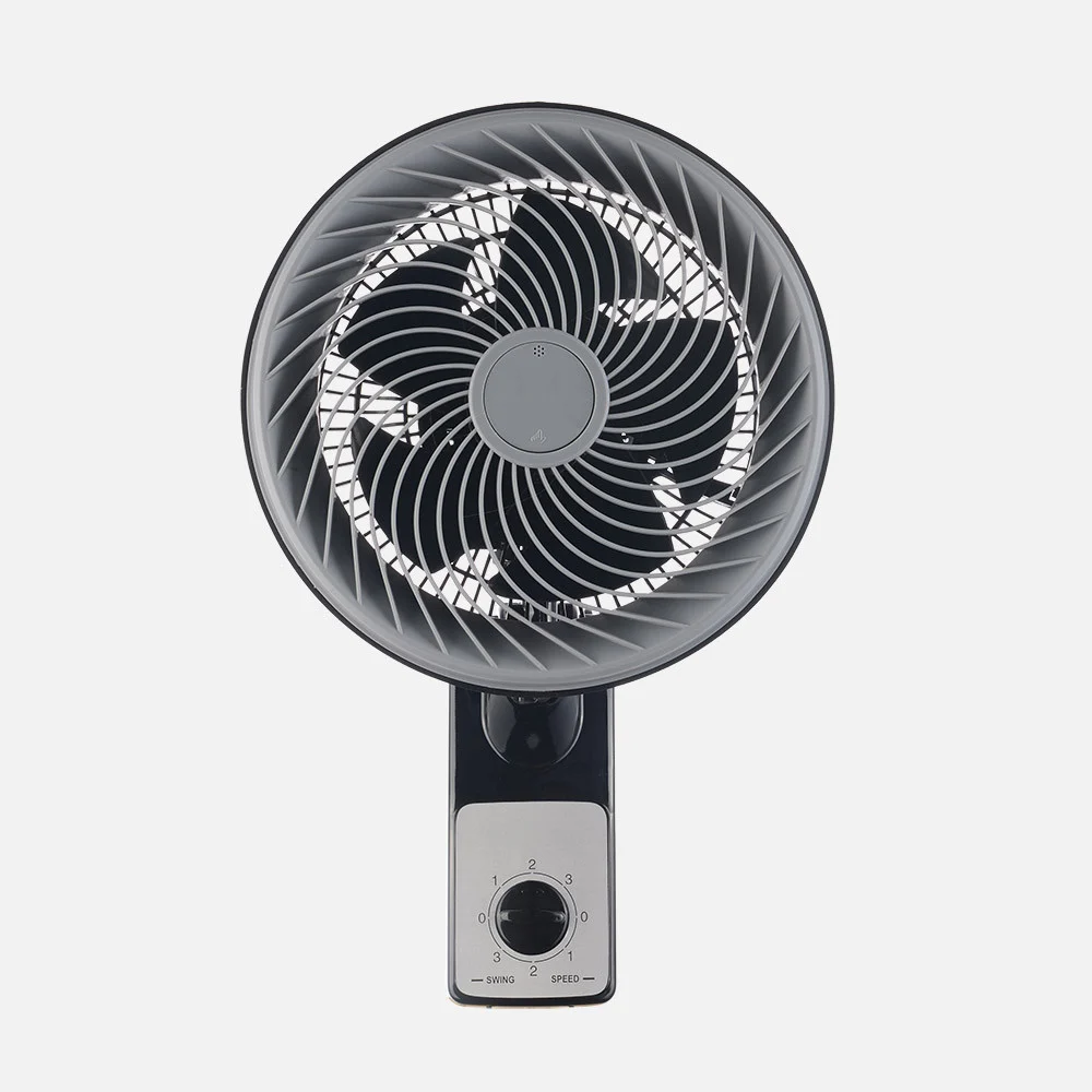 Ventilador de Pared Negro/Gris Metal/Pvc/Policarbonato Motor AC