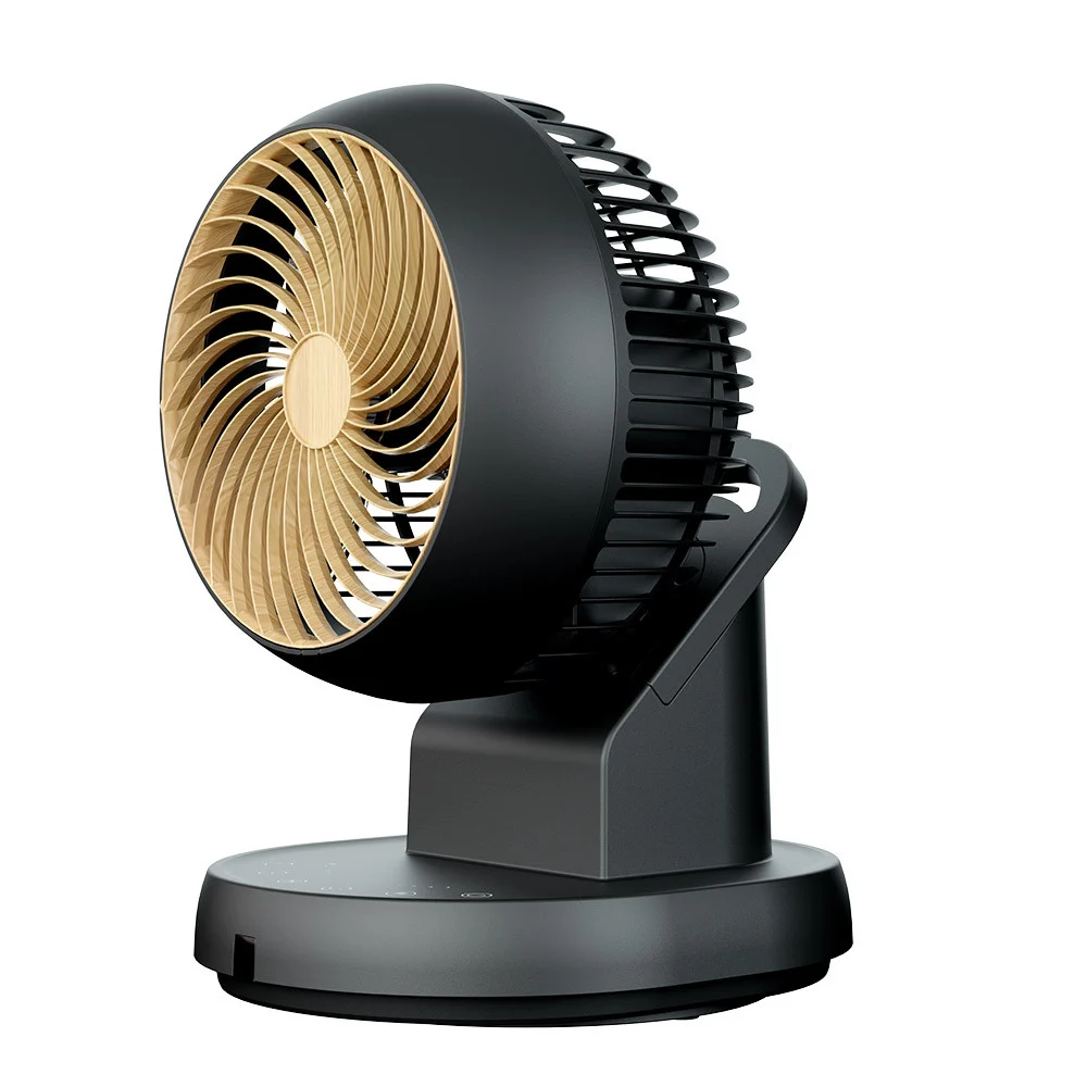 Ventilador de Sobremesa 30W Negro/Haya   Metal / ABS / Policarbonato Motor AC Temporizador Mando a Distancia