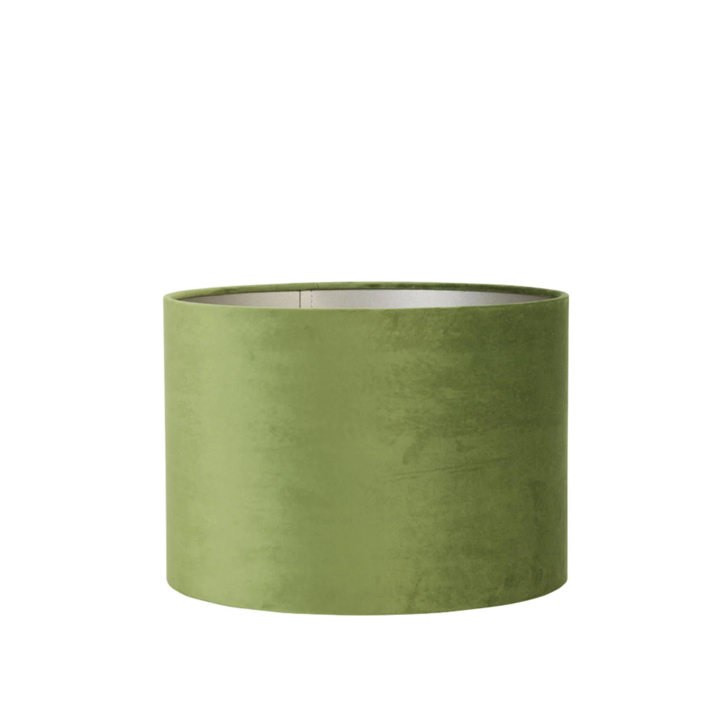 Pantalla de lámpara cilíndrica verde en estilo Light & Living Velours
