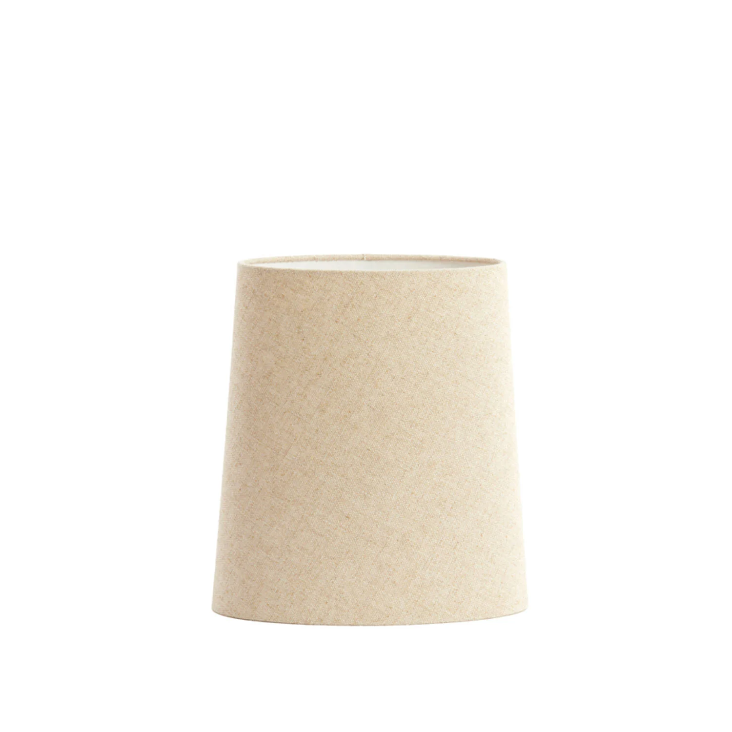 Pantalla de lámpara de tela beige en forma de cilindro Light & Living Livigno