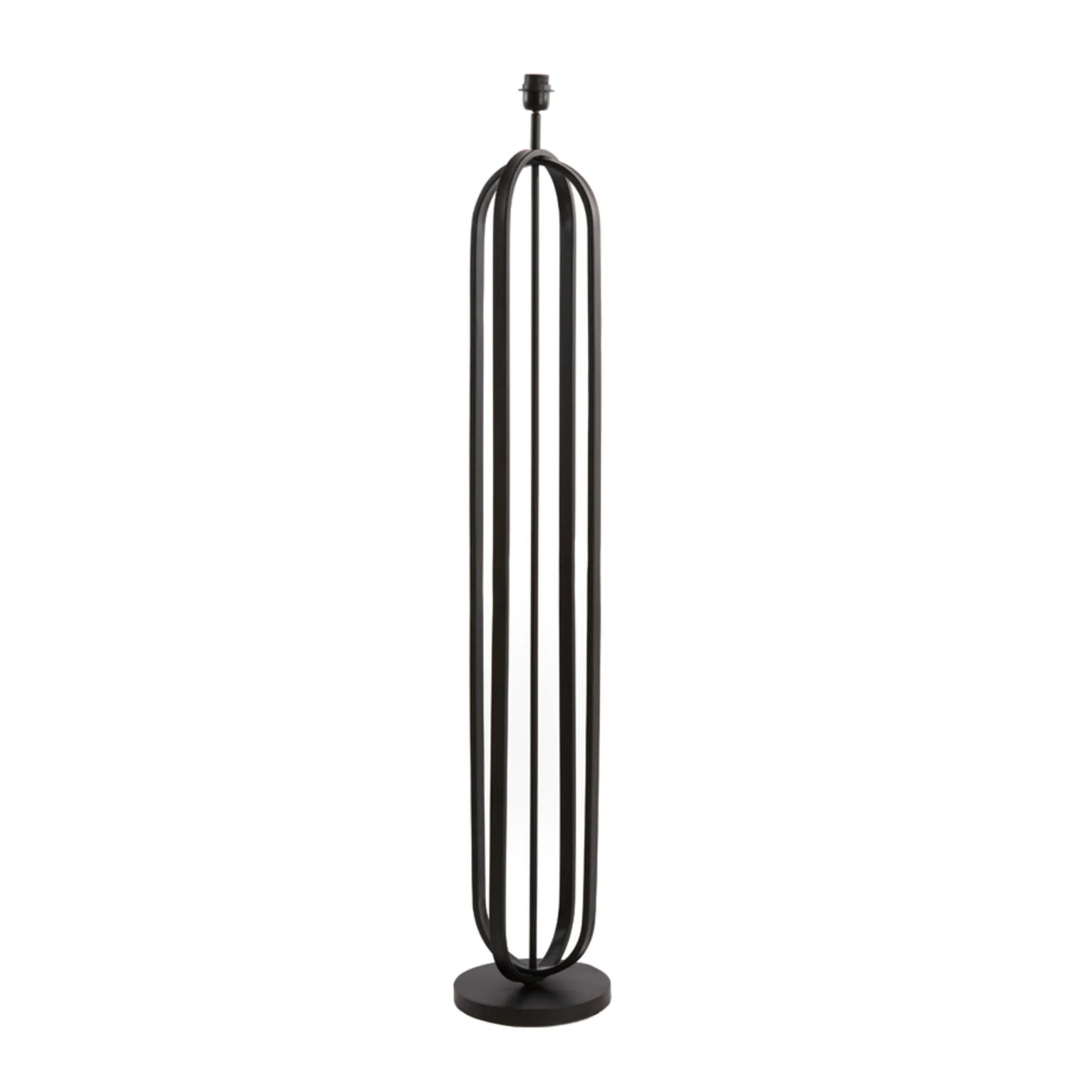 Base de lámpara de metal negro Light & Living Aster