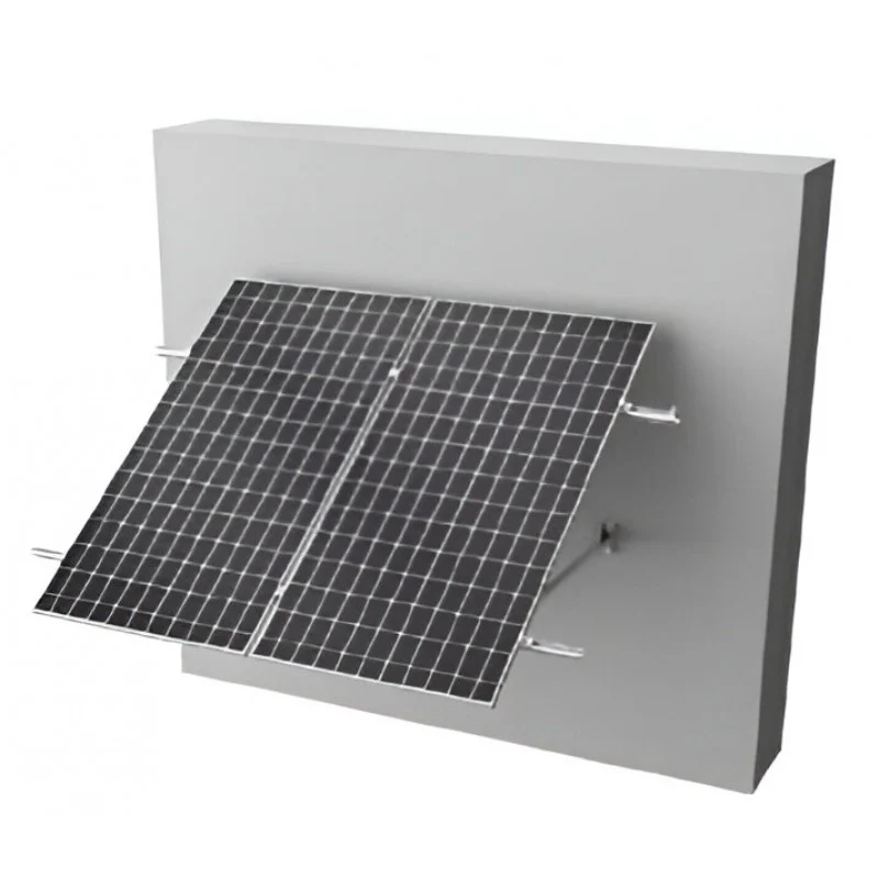 Estructura Fotovoltaica Fachada Para 2 Paneles En Vertical 30º