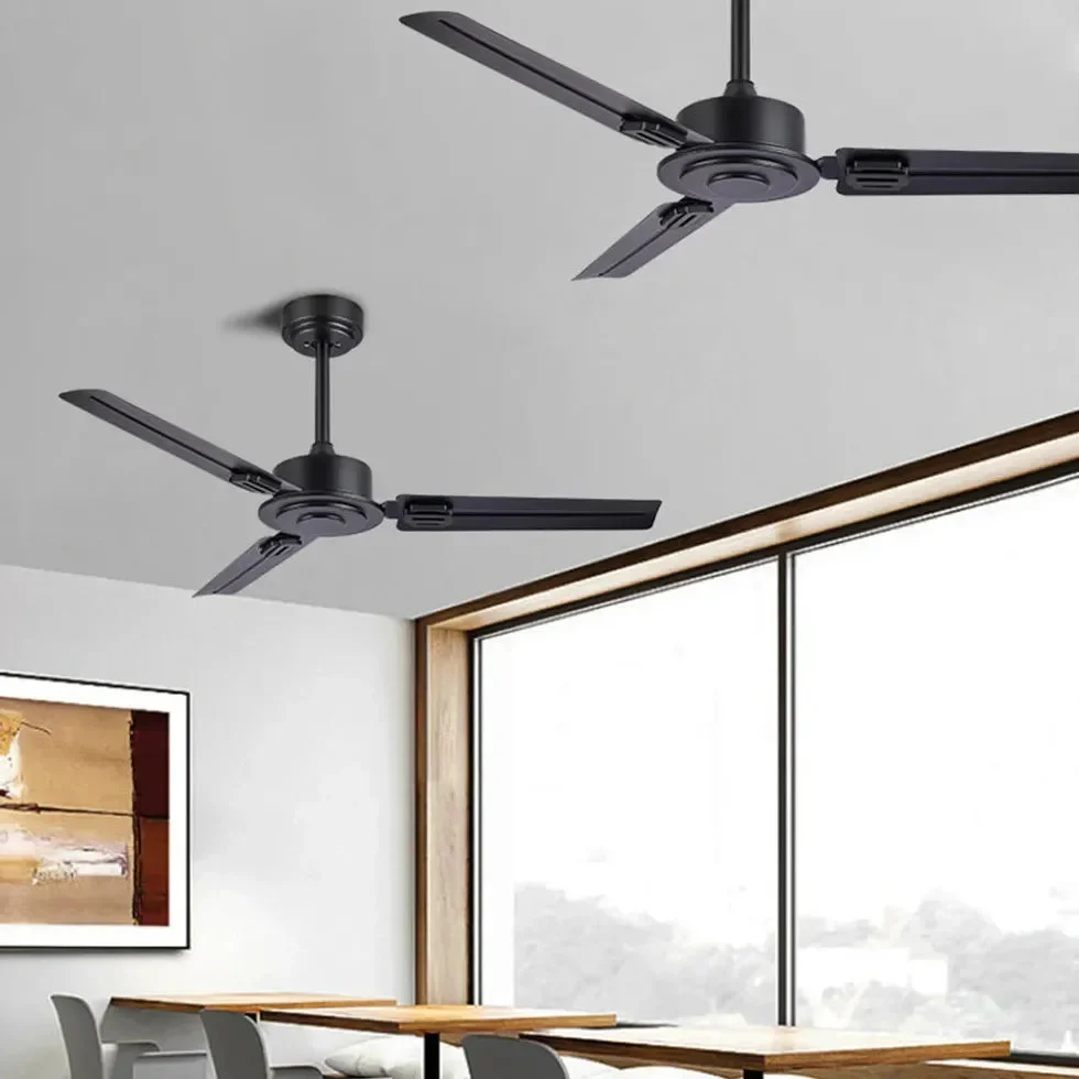 Lampara de techo negra estilo retro para comedor