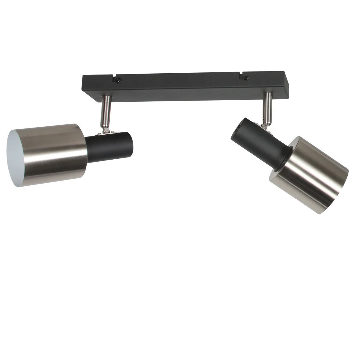Plafón negro de 2 luces con spots ajustables Anne Light Fjorgard