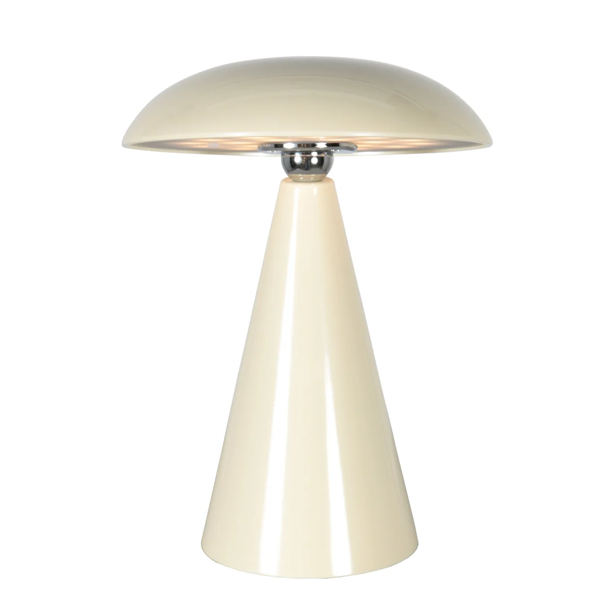 Lámpara de mesa recargable color crema táctil Anne Lighting Mush