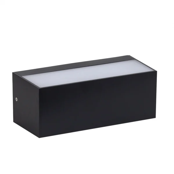 Aplique de Exterior 12W Gris oscuro Policarbonato IP65