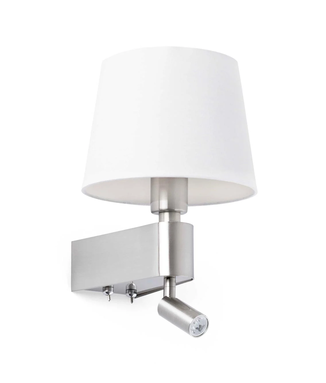 Aplique blanco con lector LED ROOM
