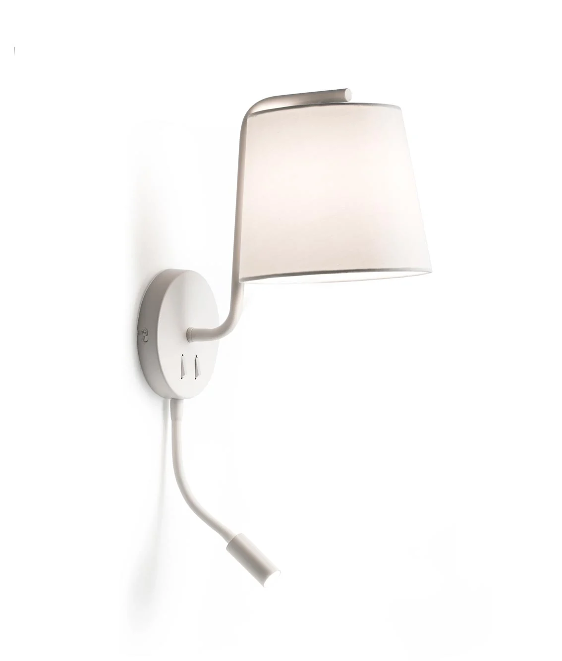 Aplique con lector LED blanco BERNI
