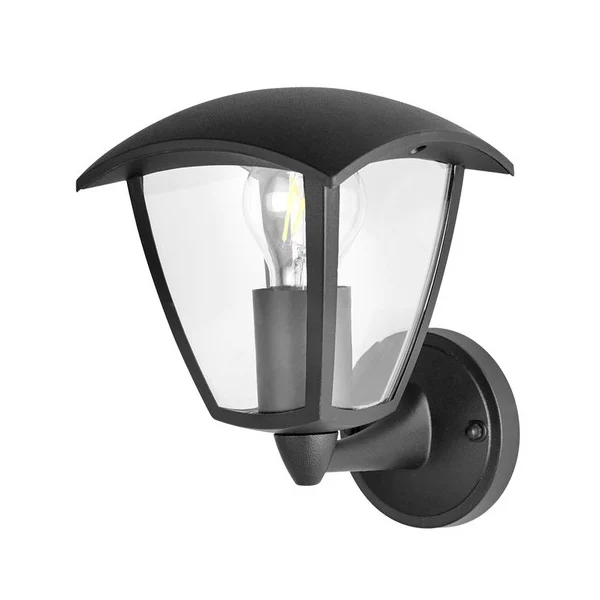 Aplique de Pared Farol Negro para Exterior Jardín 1XE27 IP44