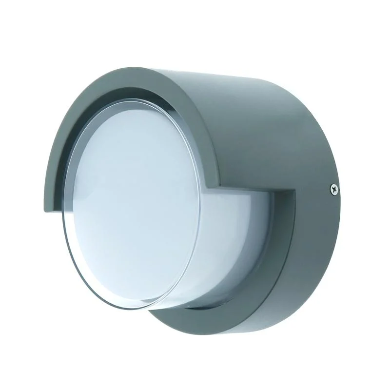 Aplique de Pared LED Cinza Redondo 12W IP54