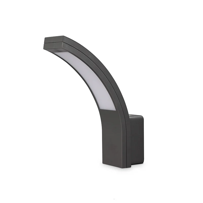 Aplique de Pared LED Curve Black 15W Negro Antracita IP54