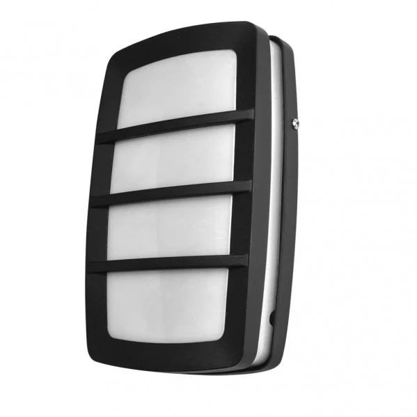 Aplique de Exterior  Negro Aluminio / Policarbonato 1xE27  IP44