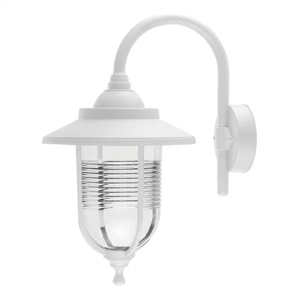 Aplique de Exterior Clásico Blanco Policarbonato 1xE27 IP44