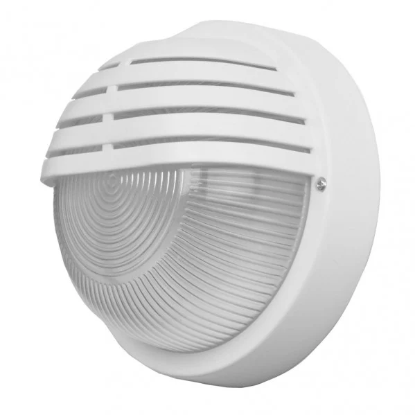 Plafón de Exterior  Blanco cristal/policarbonato 1xE27  IP44