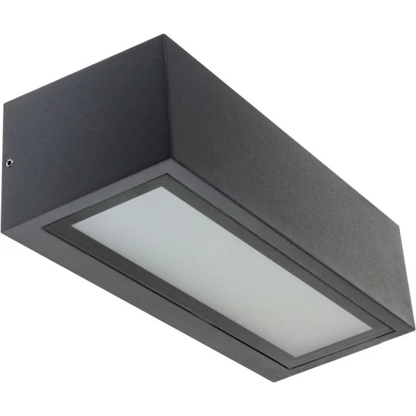 Aplique de Exterior  Gris oscuro Aluminio / Cristal 1xE27 IP54
