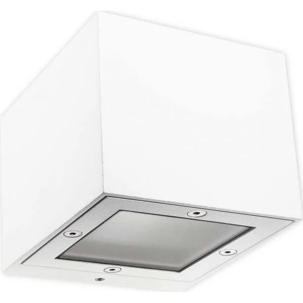Aplique de Exterior  Blanco Aluminio / Cristal 1xG9 IP65