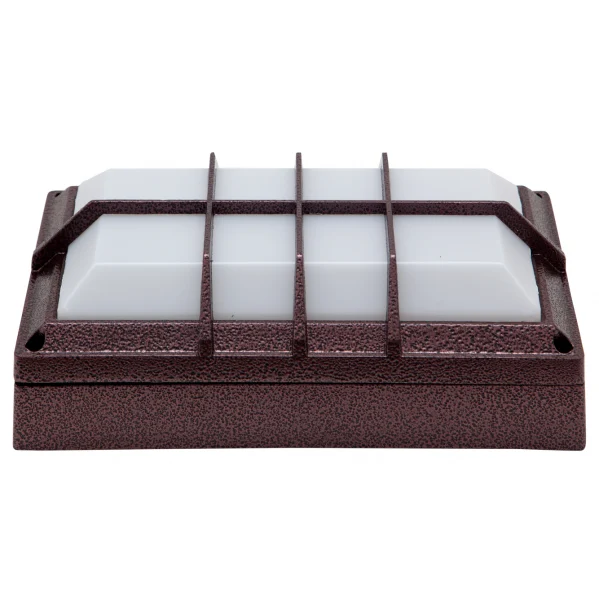 Aplique de Exterior  Óxido Aluminio / Policarbonato 1xE27 IP44