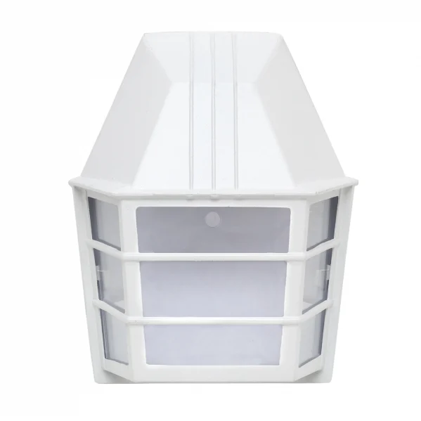 Aplique de Exterior Clásico Blanco Metal / Cristal 1xE27 IP23