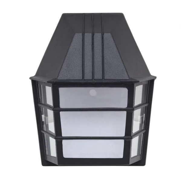 Aplique de Exterior Clásico Negro Metal / Cristal 1xE27 IP23