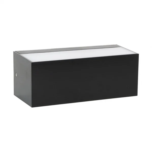 Aplique de Exterior Negro Policarbonato 1xE27 IP65
