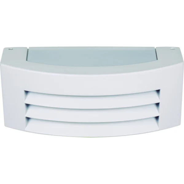 Aplique de Exterior  Blanco Aluminio / Policarbonato 1xE27 IP44