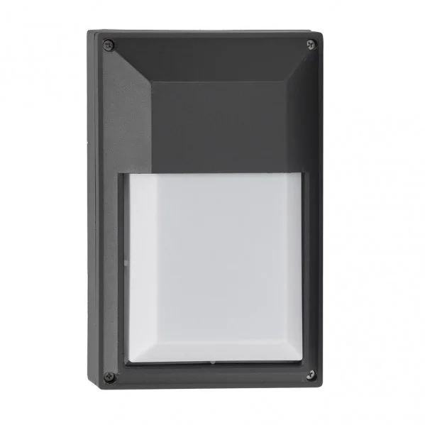 Aplique de Exterior  Negro Aluminio / Policarbonato 1xE27 IP44