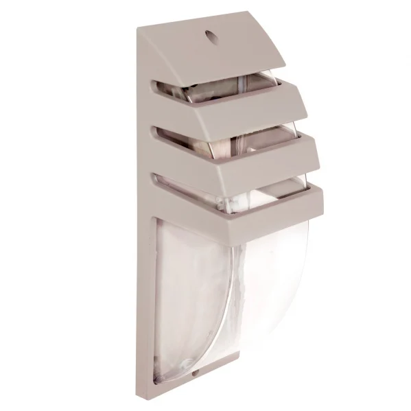 Aplique de Exterior  Gris Aluminio / Policarbonato  1XE27 IP44