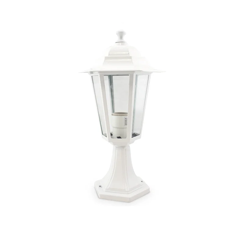 Aplique Farol Blanco Aluminio Sobremuro IP44 35cm (1XE27)