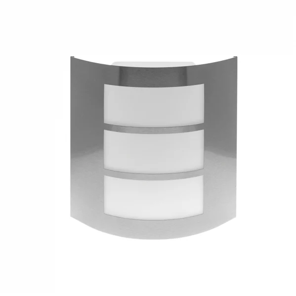 Aplique de Exterior  Acero inoxidable Metal / Policarbonato 1xE27 IP44