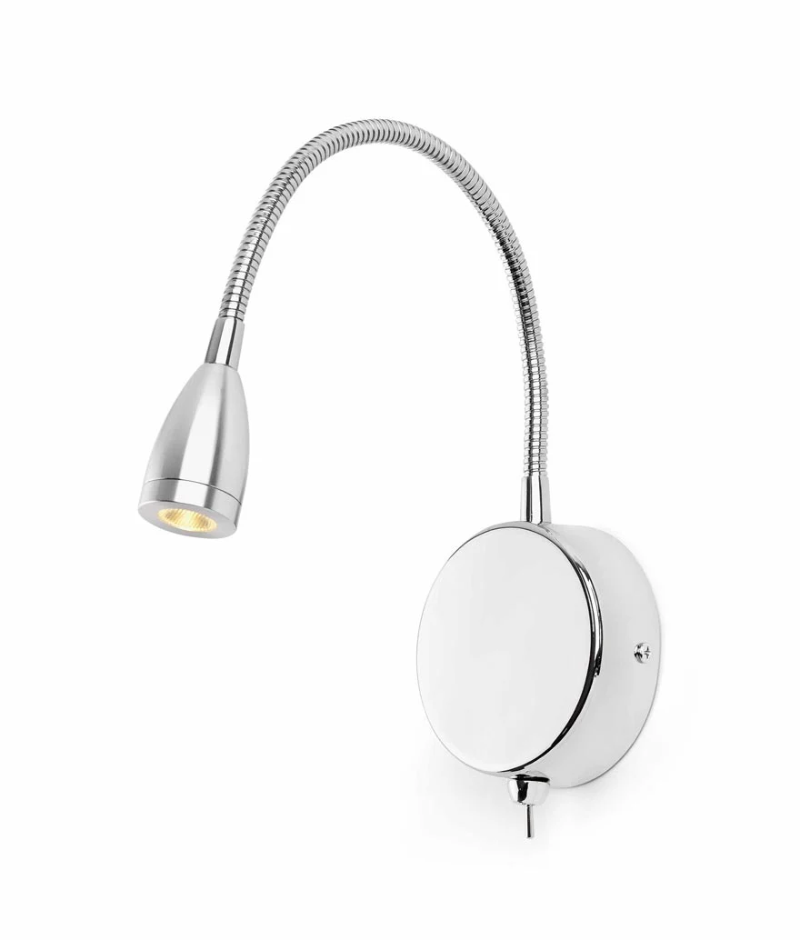 Aplique lector LED cromo LOKE
