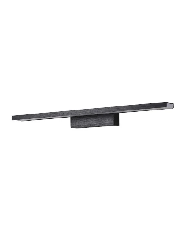 Aplique Led Aluminio Negro para el Espejo del Baño