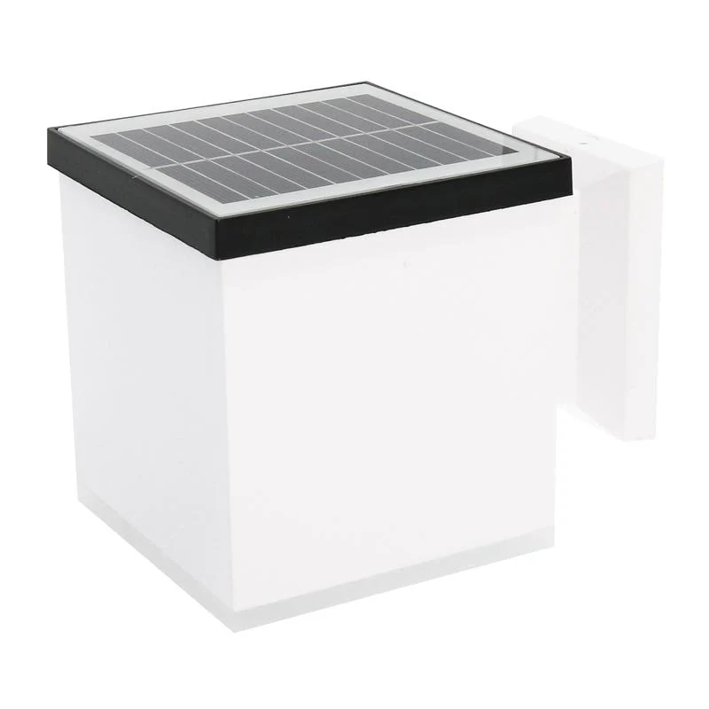 Aplique LED Solar Jano Cuadrado 1W con Sensor Crepuscular IP65