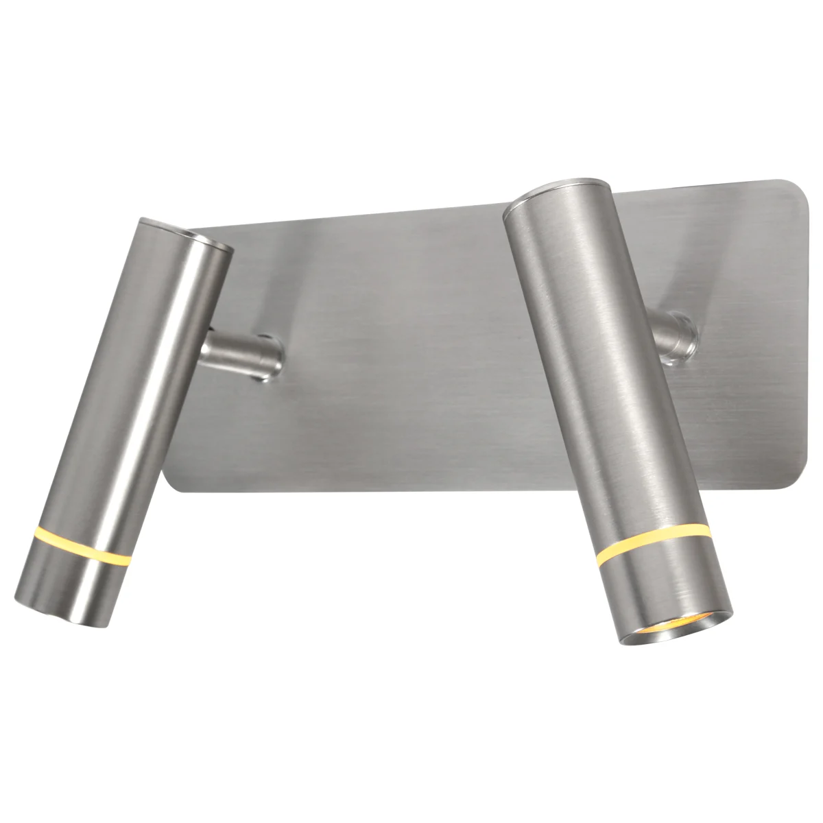 Aplique de pared de acero 2 luces con focos ajustables Steinhauer Volari