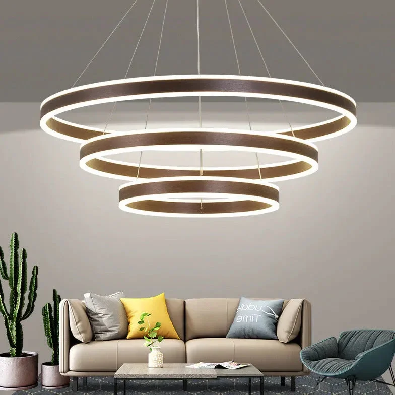 Lámparas de techo redondas colgantes diseño moderno salón