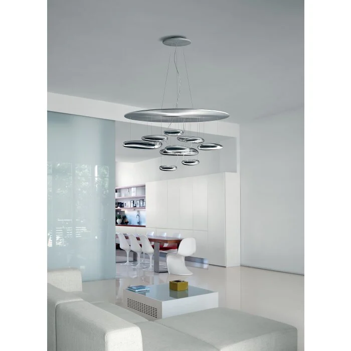 Artemide Mercury Mini Lámpara Colgante LED Cromo, 1 luz