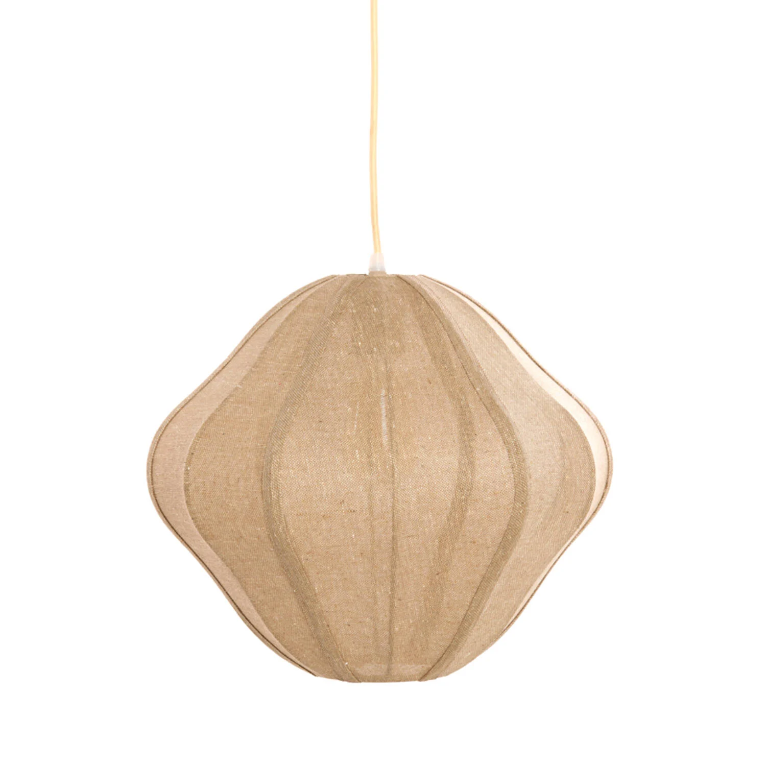 Lámpara colgante beige con look natural y relajado Light & Living Sukau