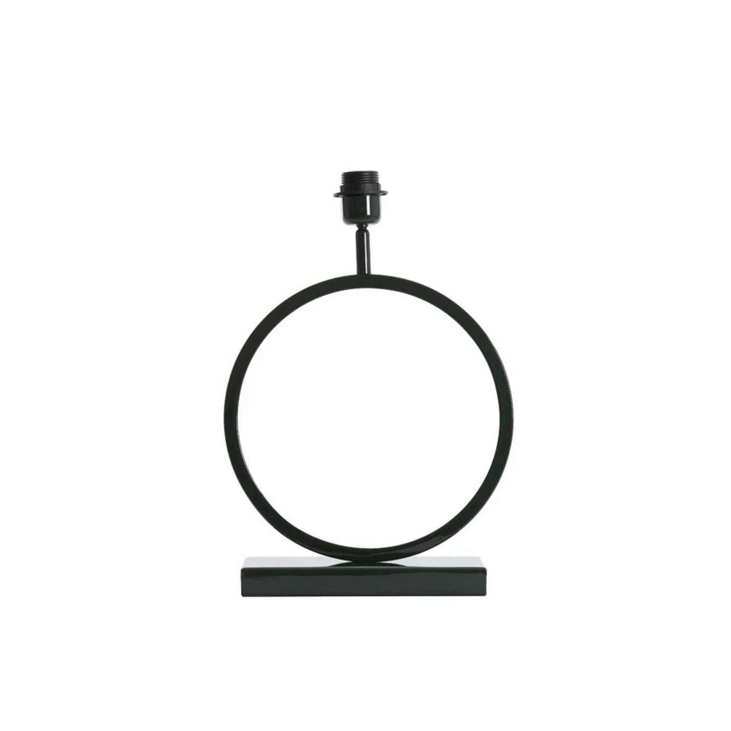 Base de lámpara metálica verde redonda Light & Living Liva